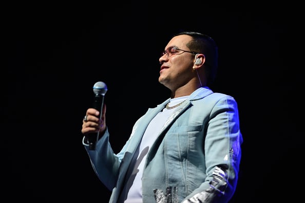 MIAMI, FL - OCTOBER 07:  Yeison Jimenez performs live on stage during the "Invencible Tour"  at James L. Knight Center on October 7, 2023 in Miami, Florida.  (Photo by Johnny Louis/Getty Images)