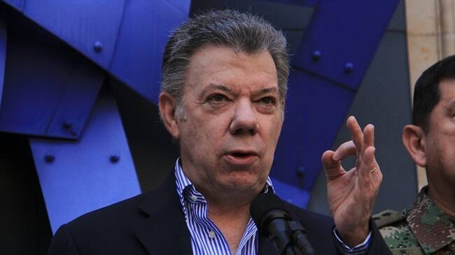 Juan Manuel Santos quiere que la reforma a la Justicia sea concertada junto al próximo gobierno. Foto: Colprensa - Alvaro Tavera