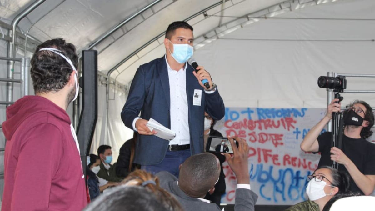 Andrés Rivera, presidente de la plataforma de juventudes del Quindío,