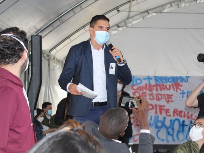 Andrés Rivera, presidente de la plataforma de juventudes del Quindío,