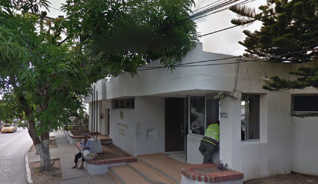 Estación de Policía donde laboraba el patrullero