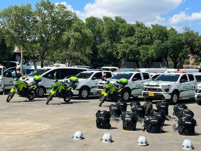 Policía en Norte de Santander recibió dotación tecnológica y parque automotor del Gobierno Nacional. / Foto: Jenny Márquez.