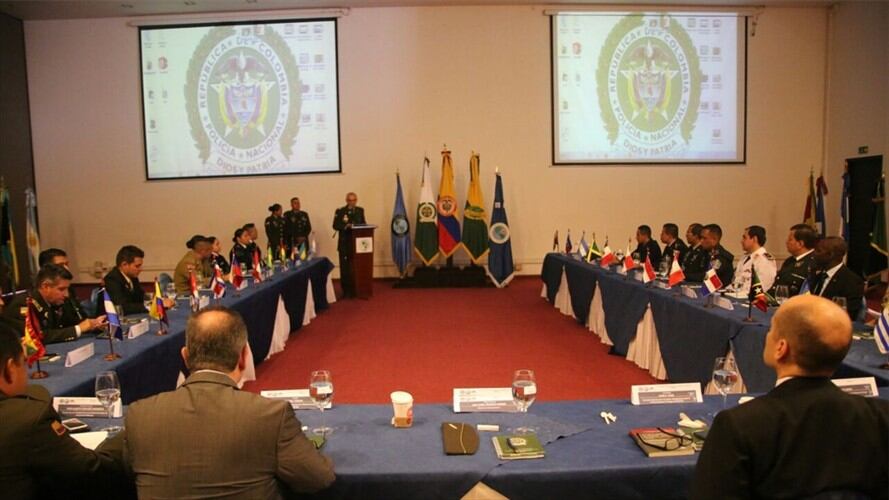 Autoridades de 11 países se capacitan en Colombia en lucha antidrogas. Foto: Cortesía Policía Nacional