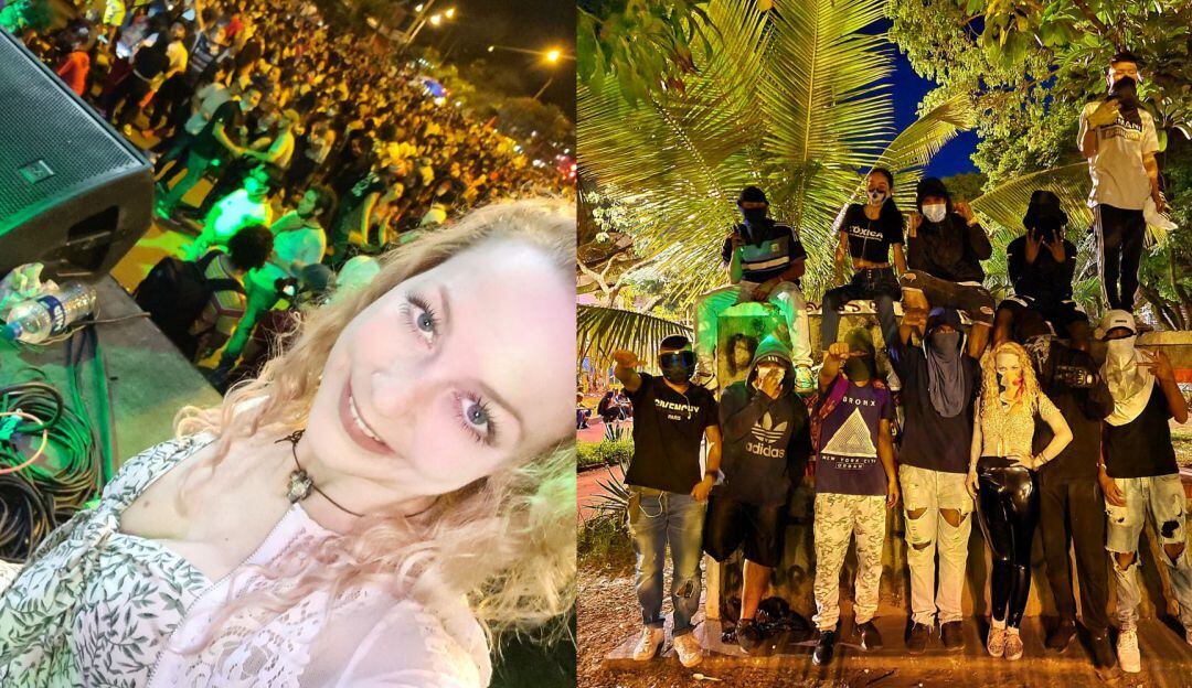 Alemana que se unió a la Primera Línea en Cali denuncia un atentado en su contra