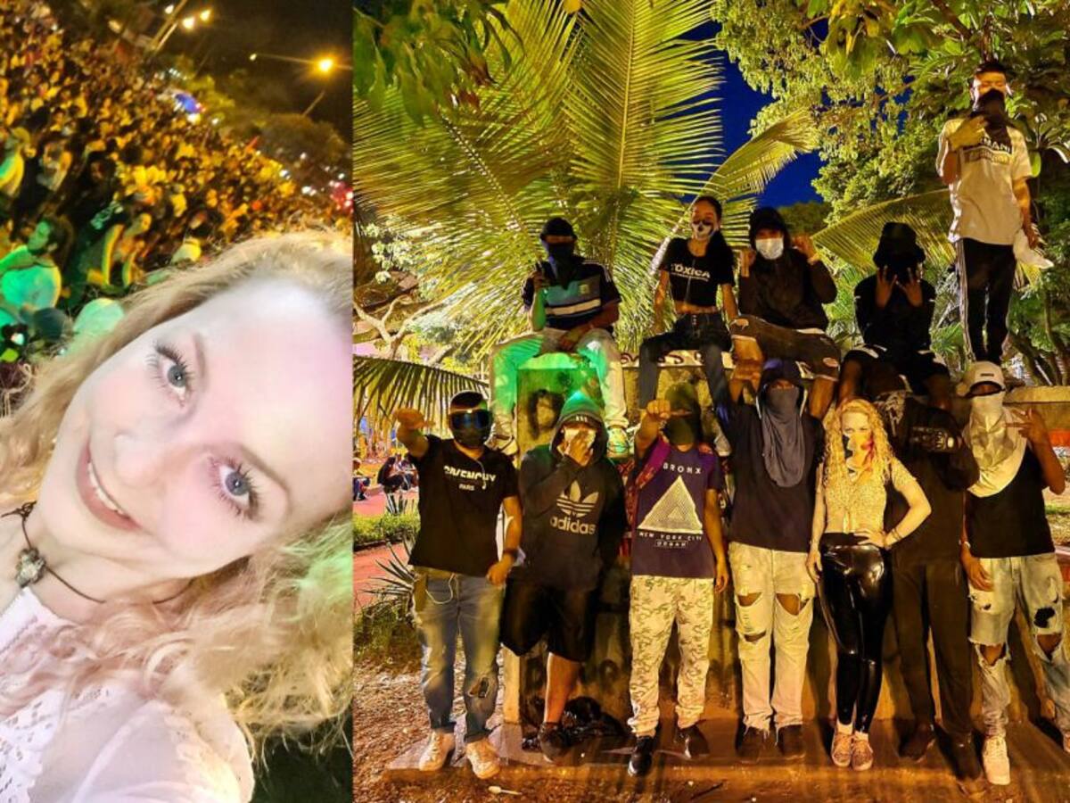 Joven alemana que apoya el paro en Cali denuncia que intentaron matarla