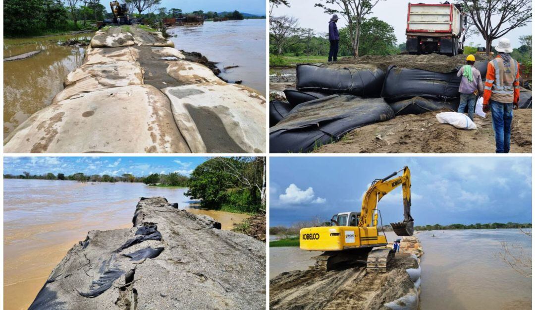 Se requiere un nuevo dragado en el punto conocido como Méjico para reducir el impacto del río sobre la obra que se ejecuta