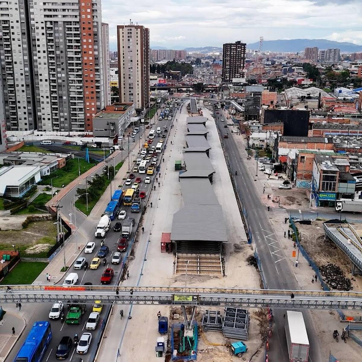 Troncal de la av. 68 alcanzó el 80 % de avance general de obra