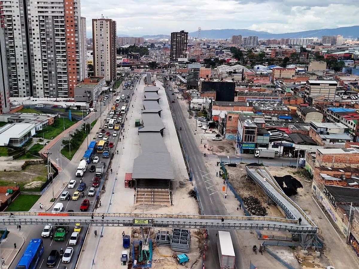 Troncal de la av. 68 alcanzó el 80 % de avance general de obra