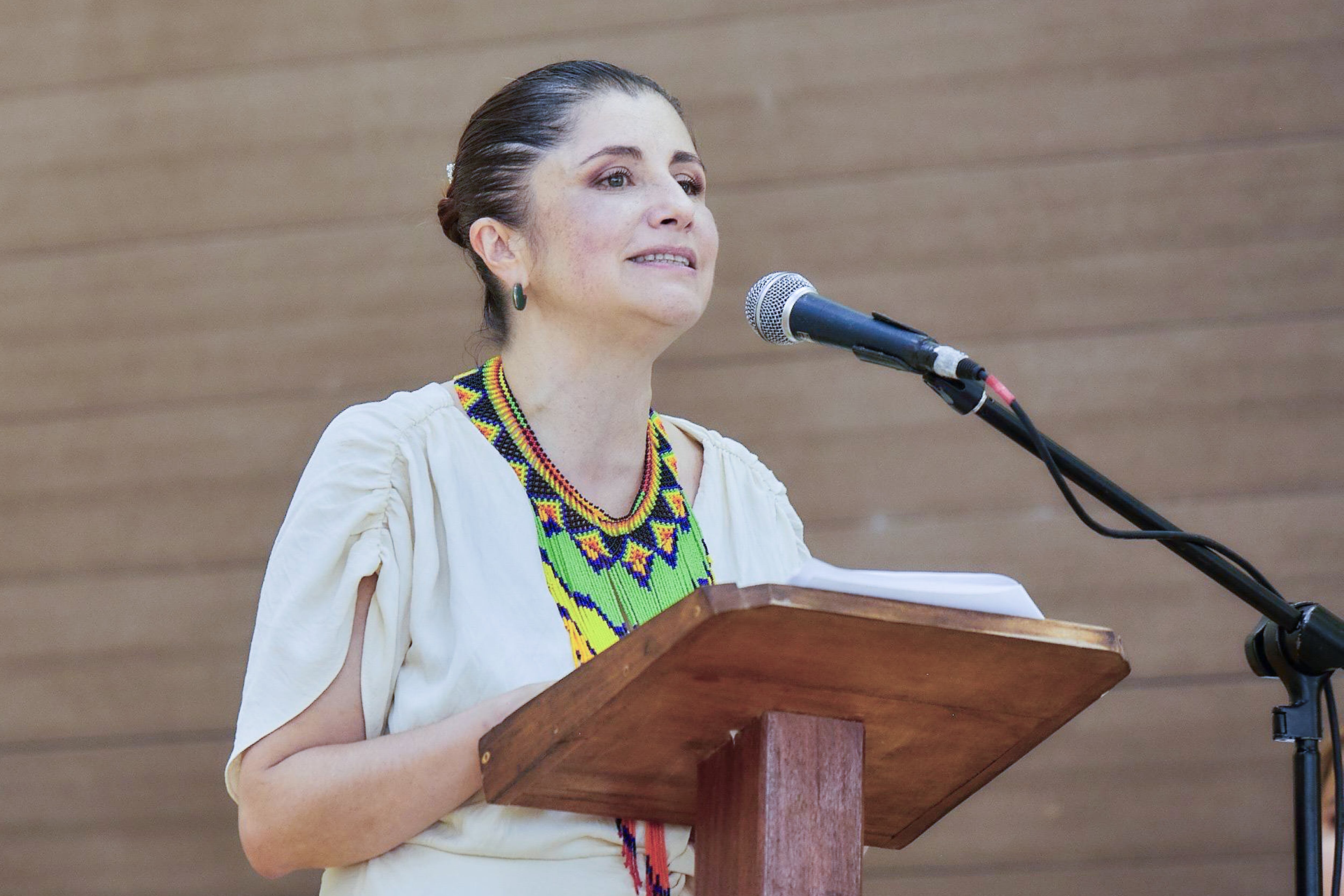 Fotografía cedida por la Defensoría del Pueblo de Colombia de la nueva Defensora del Pueblo, Iris Marín.