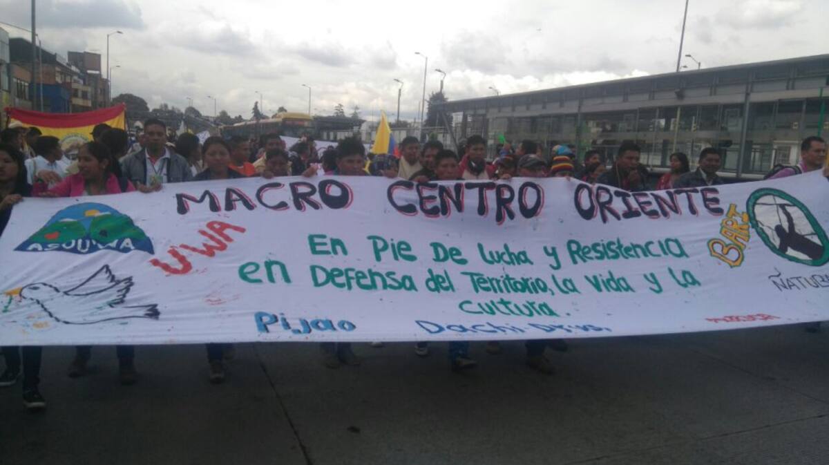 En ese lugar se cerrará la manifestación pacífica con un acto simbólico y cultural propio de los pueblos indígenas.