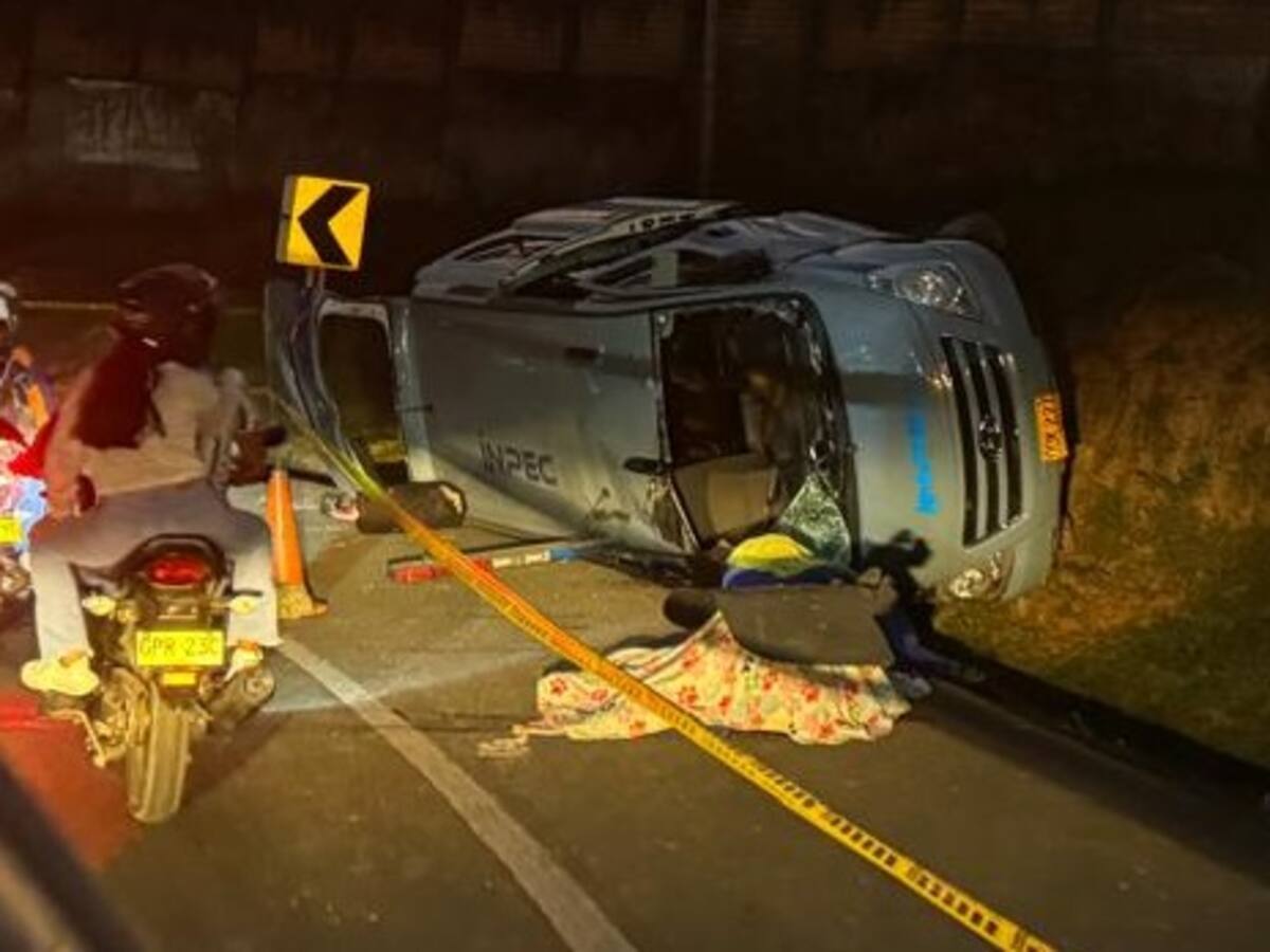 Cuatro muertos y cinco heridos deja ataque a vehículo del Inpec en la vía Panamericana