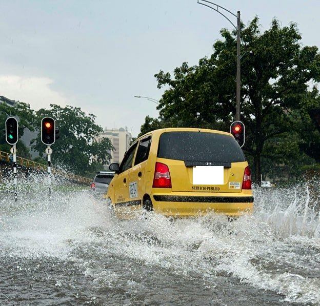 Lluvias en Medellín. foto DAGRD