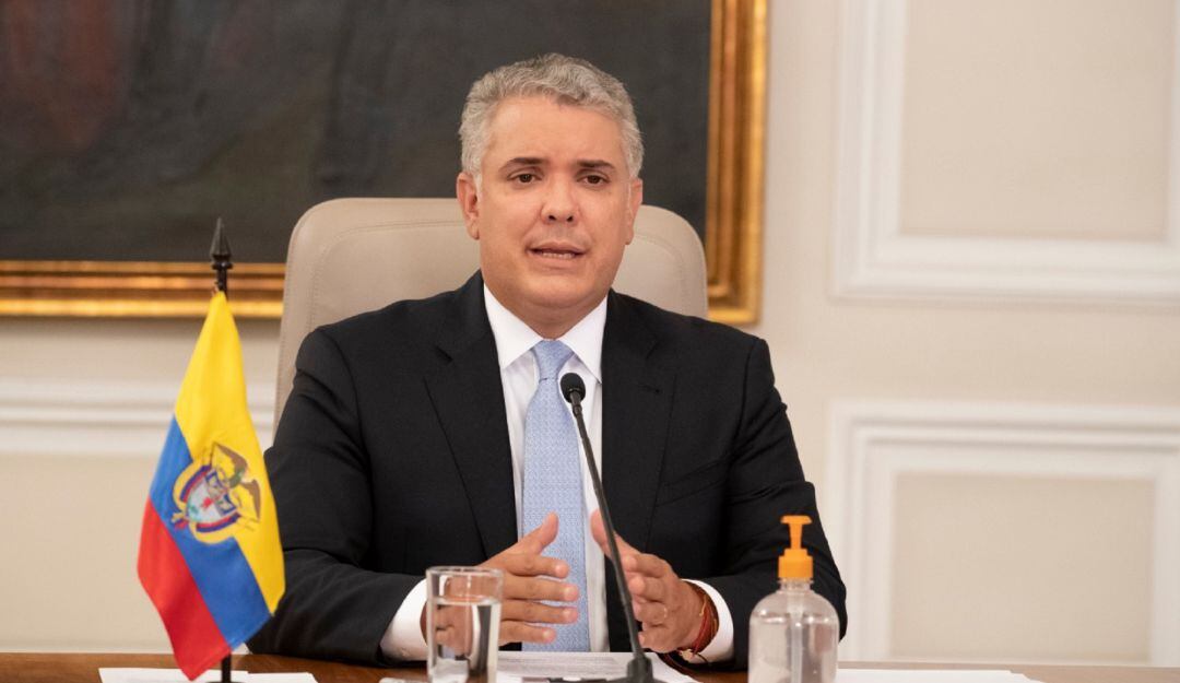 Presidente Duque durante el programa 'prevención y acción'