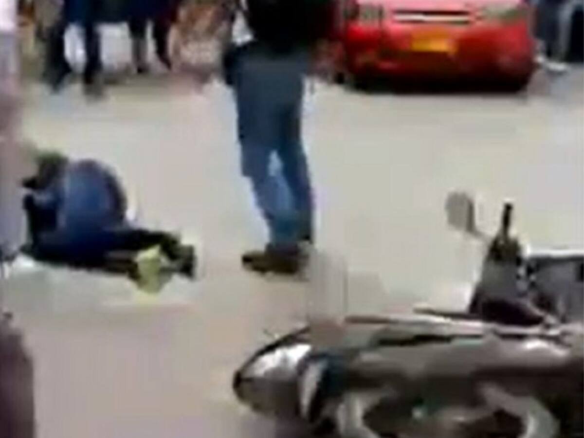 VIDEO: Presunto delincuente fue golpeado en Piedecuesta