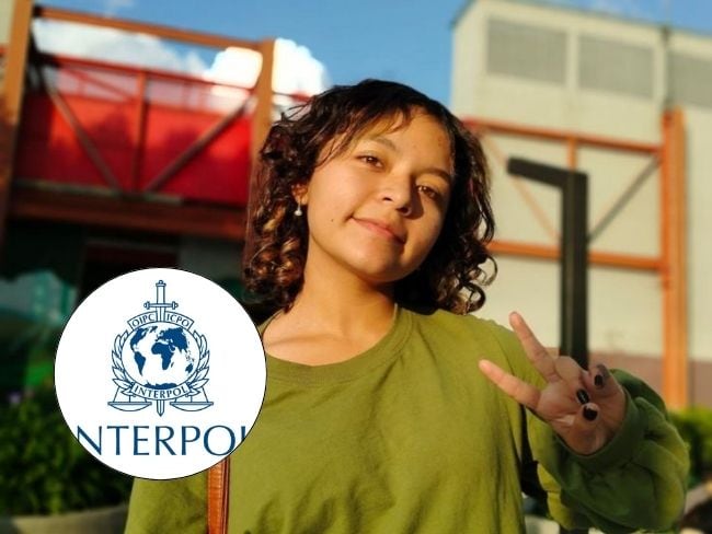 Interpol emite circular amarilla por la búsqueda de Ayelen Sofía Páez desaparecida en Bogotá. Foto: Caracol Radio.