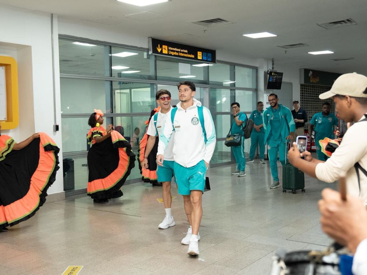 Con música y colorido recibieron a delegaciones de Junior y Palmeiras en Cartagena