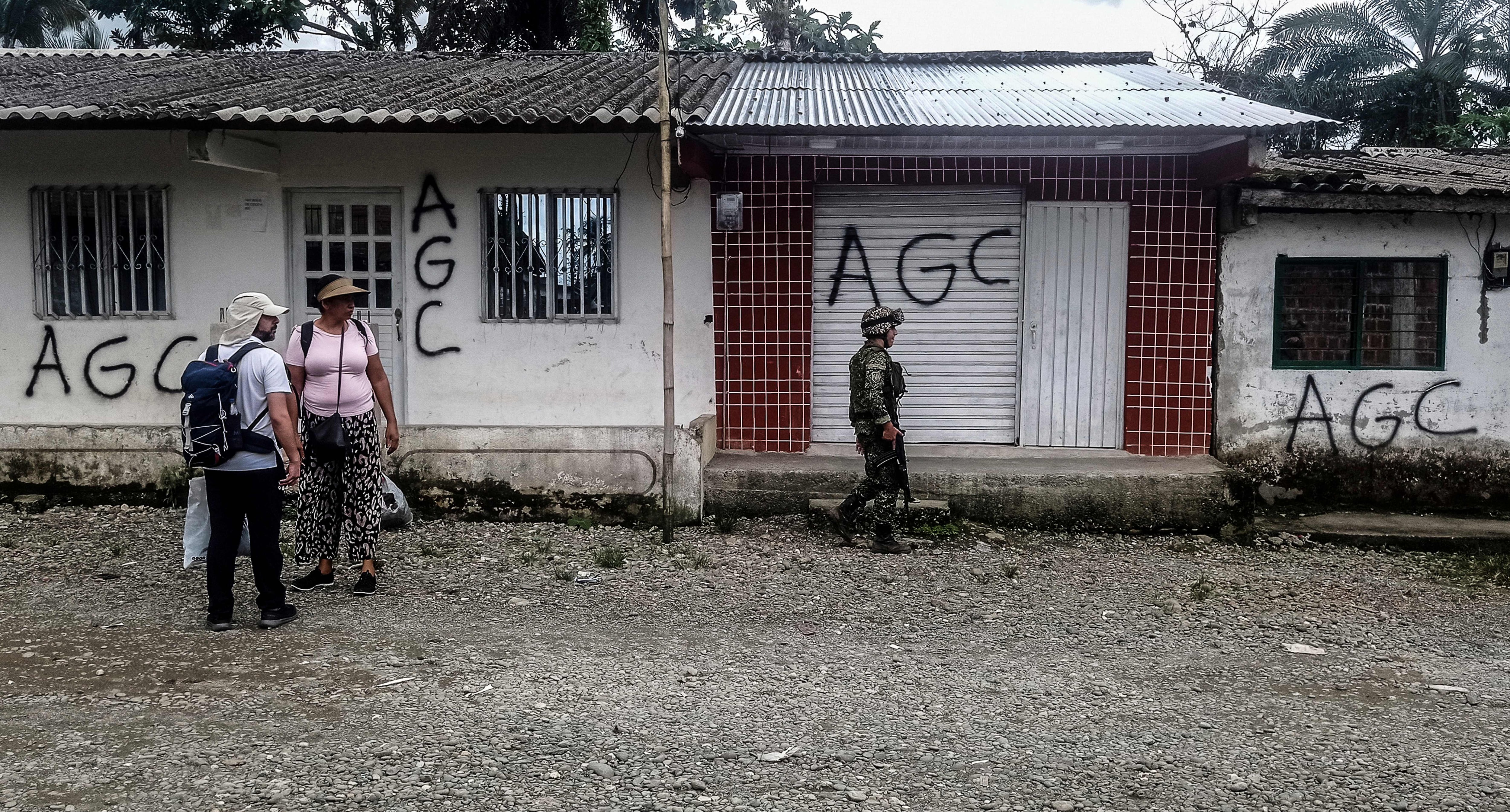 Autodefensas Gaitanistas de Colombia (AGC) o Clan del Golfo ( JOAQUIN SARMIENTO/AFP via Getty Images)