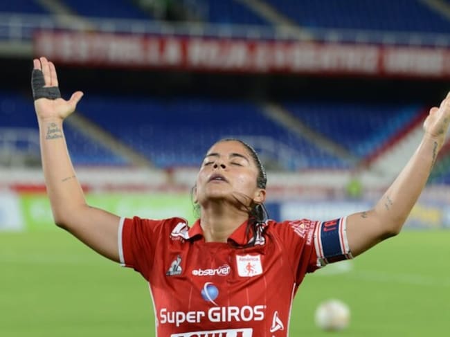 Catalina Usme, delantera y capitana del América de Cali / Colprensa.