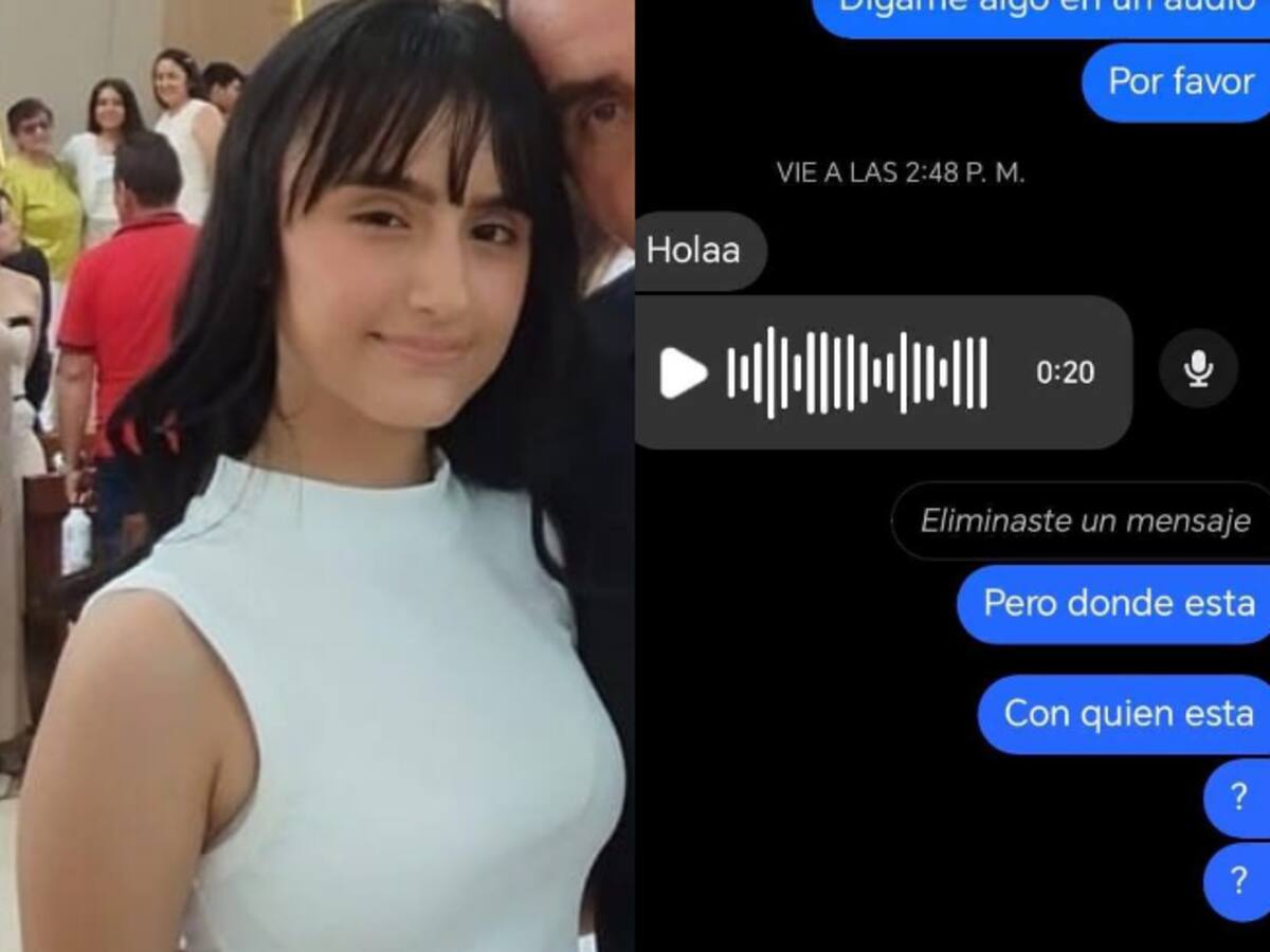Joven desaparecida en Floridablanca: familia recibe mensajes que aseguran que está bien