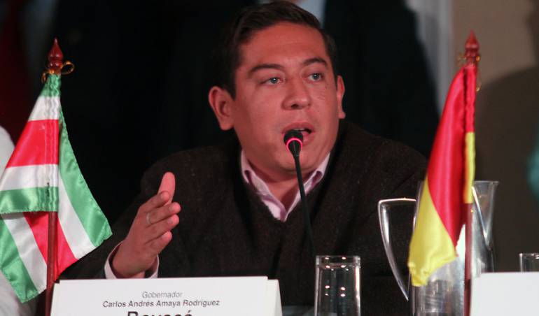 Carlos Andrés Amaya, Gobernador de Boyacá
