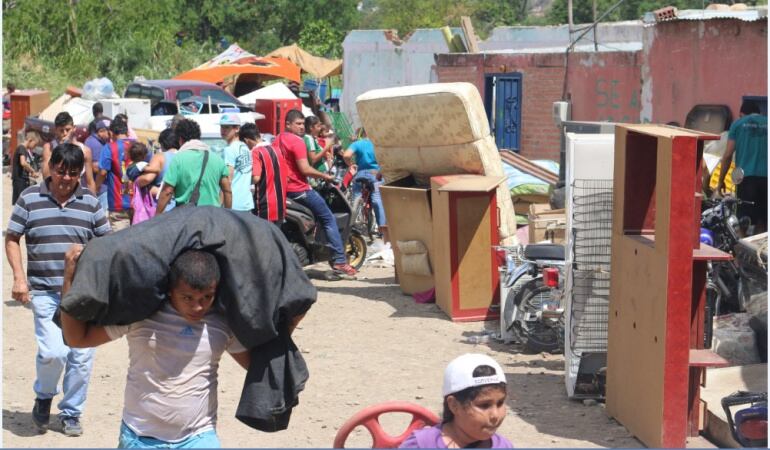 Colombianos deportados de Venezuela.