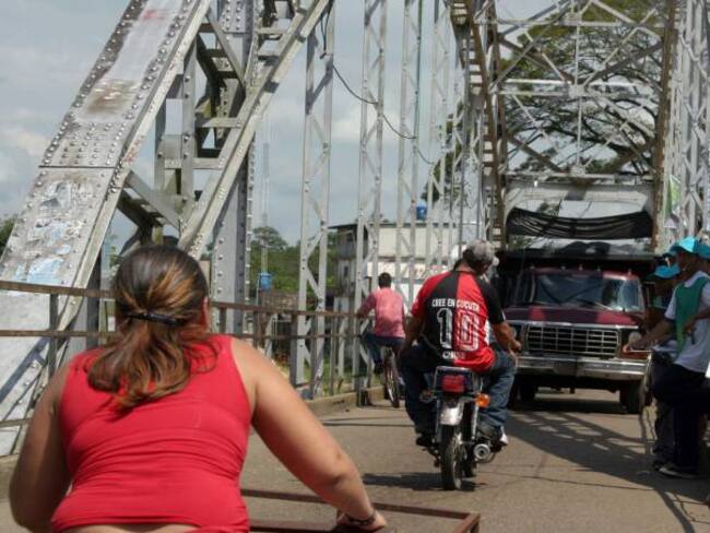Venezolanos intentaron ingresar a territorio colombiano por el puente La Unión