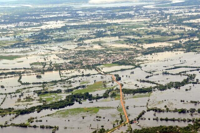 Inundaciones en La Mojana. Foto: (COLPRENSA-SIG)