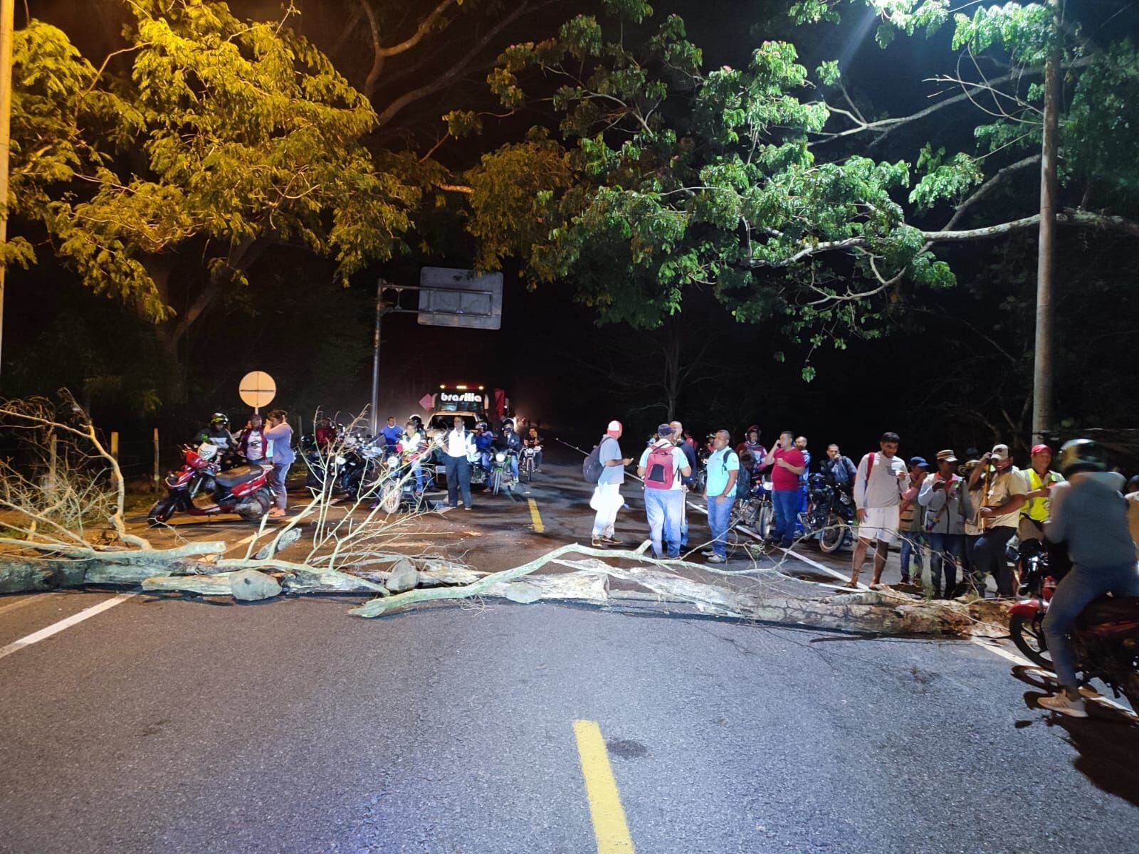 Imagen de referencia - Bloqueo en la vía Montería - Arboletes. Foto: Ruta al Mar.