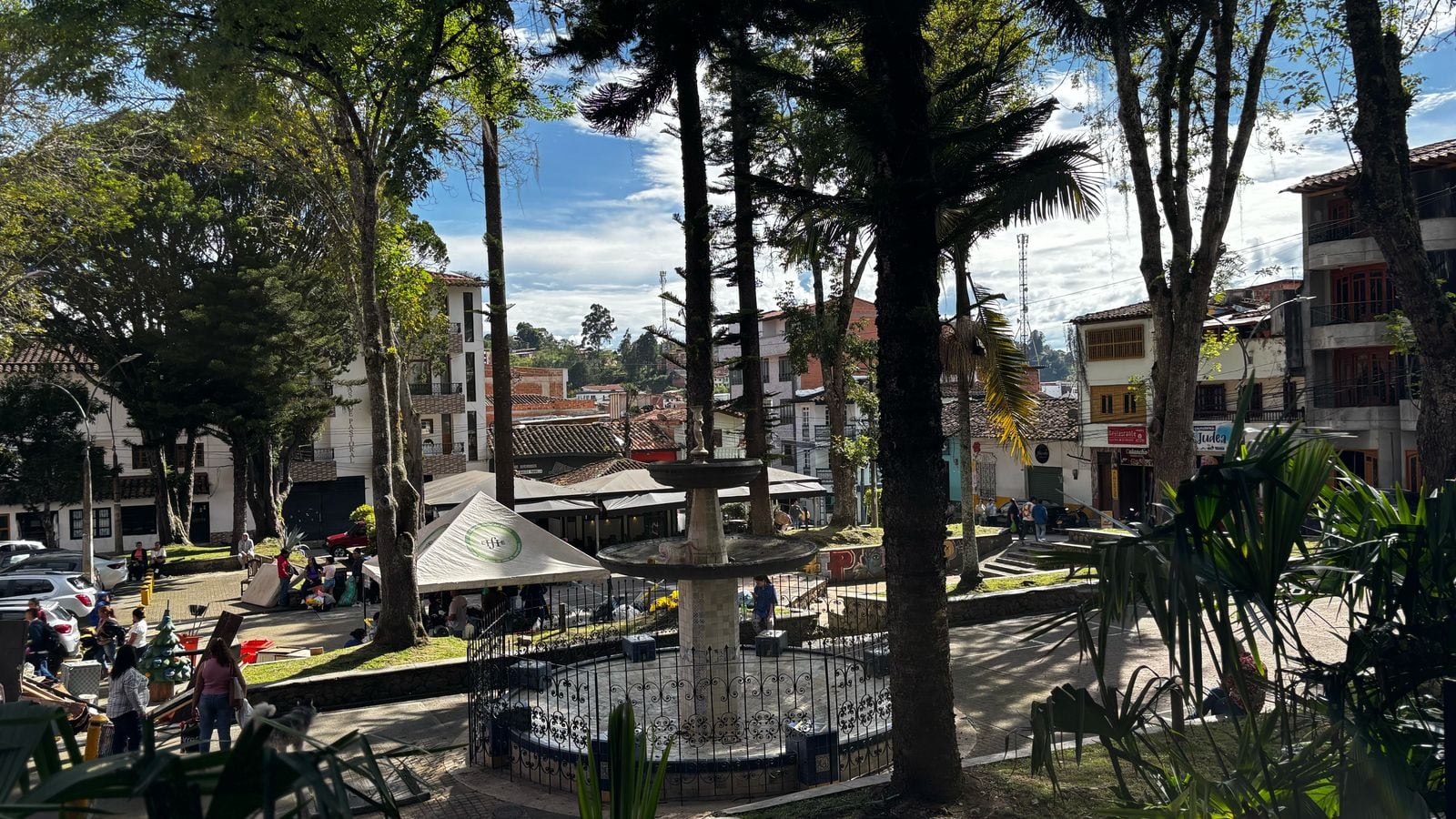 Parque del municipio El Santuario. Foto: alcaldía santuario.