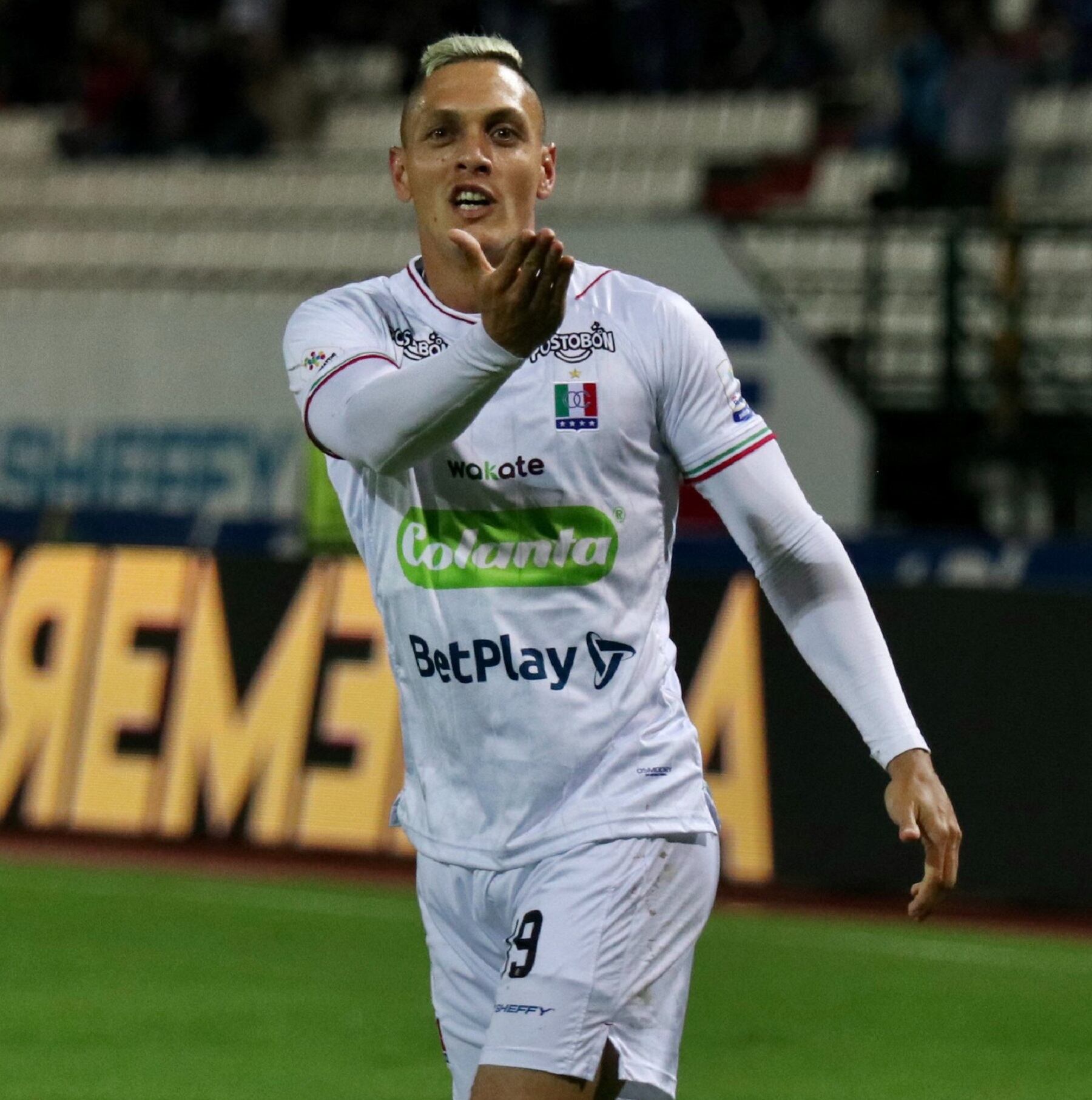 Diego Valdés, autor del gol para Once Caldas ante Envigado / Foto: Twitter: Once Caldas