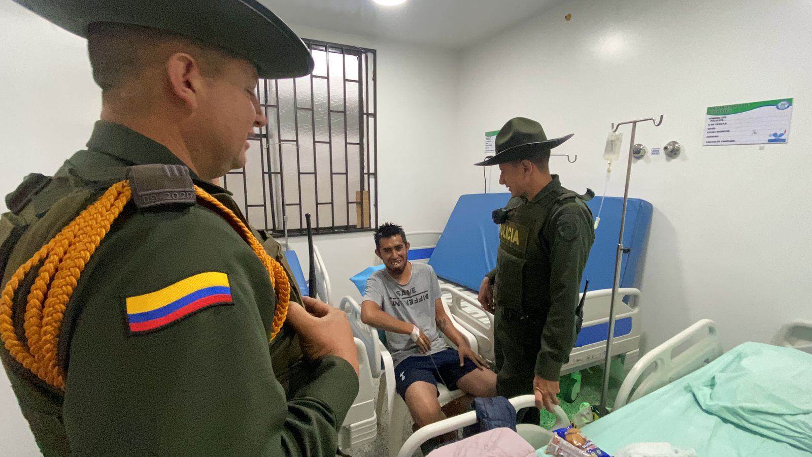 Sobreviviente al accidente de la vía Cúcuta-Pamplona con dos uniformados de la policía.