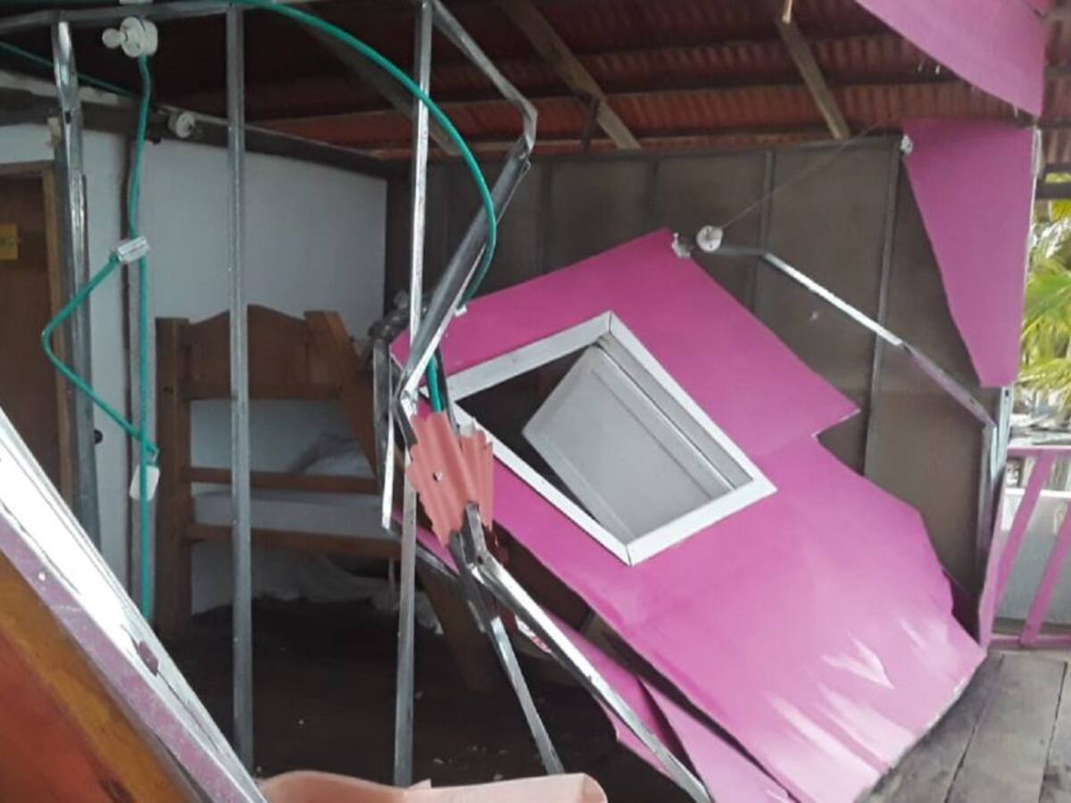68 familias damnificadas tras vendaval en el archipiélago de San Bernardo