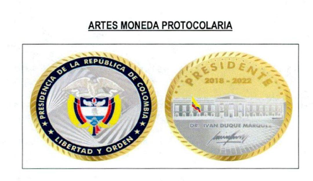 Gobierno firmó contrato para adquirir monedas de bronce recubiertas en oro