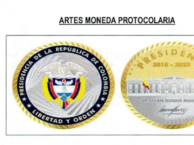 Gobierno firmó contrato para adquirir monedas de bronce recubiertas en oro