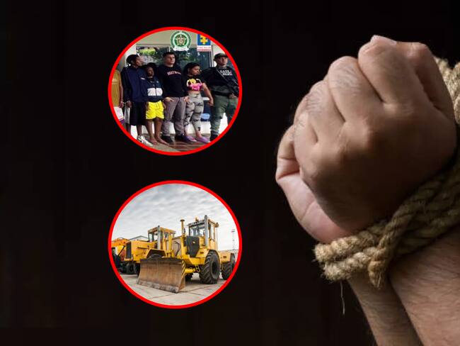 Imagen referencial al secuestro en el Valle del Cauca, contra comerciantes de maquinaria pesada.