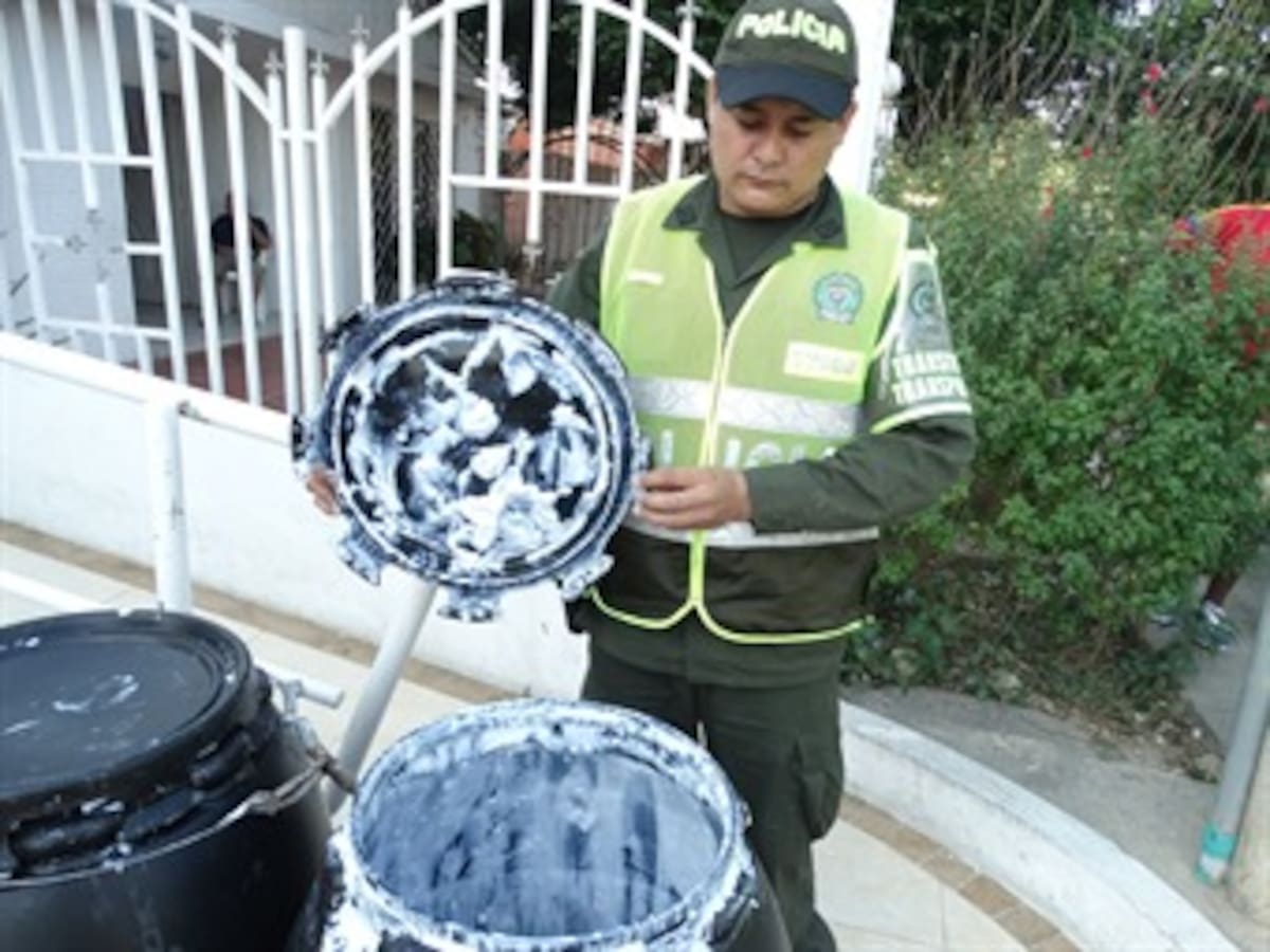 Policía de Bolívar incauta marihuana dentro de mesa de mármol