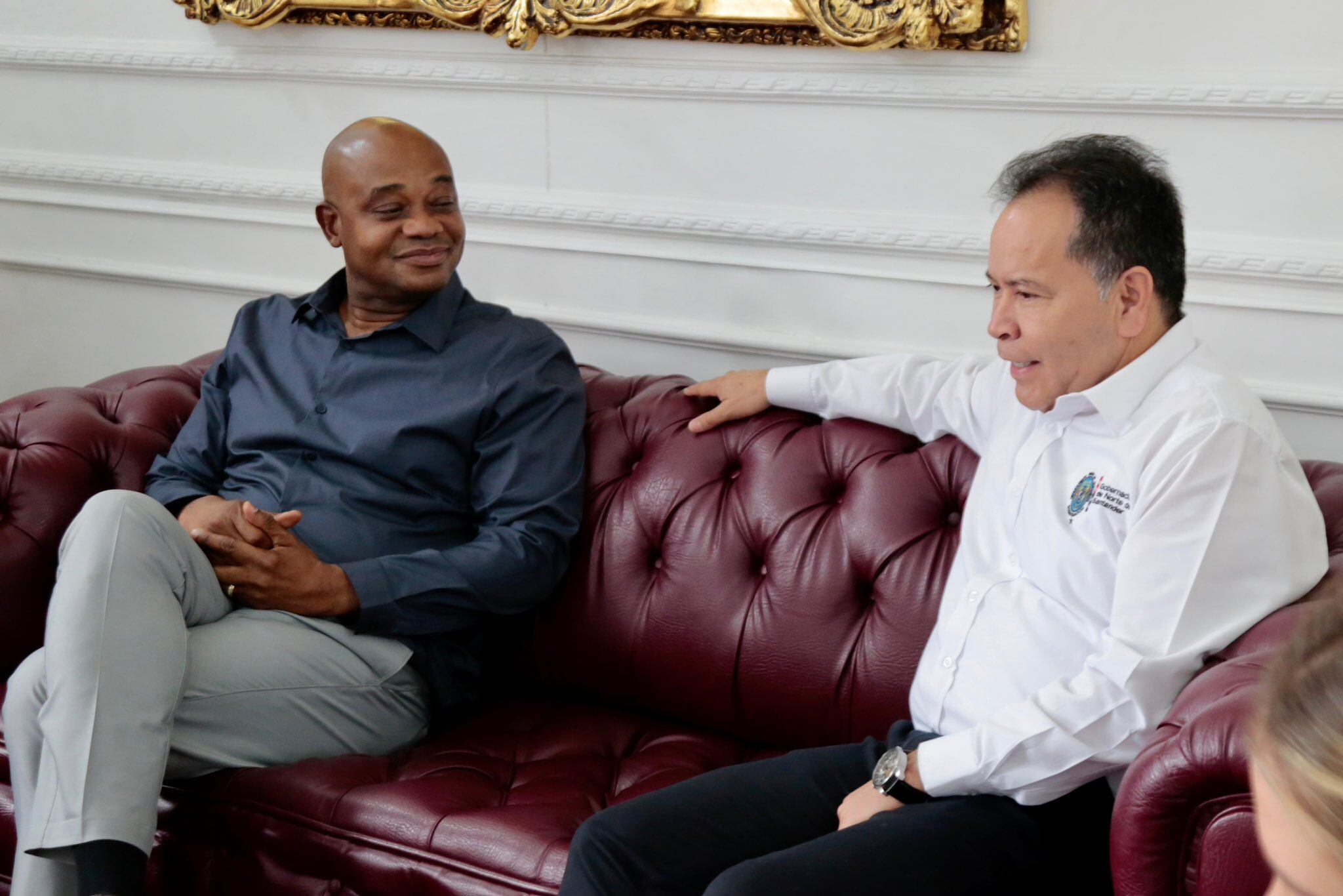 Reunión del gobernador de Norte de Santander William Villamizar y el Canciller Luis Murillo / Foto Gobernación