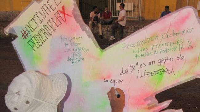 Con acciones simbólicas y tomas culturales la iniciativa busca combatir el abstencionismo e impulsar a las juventudes a votar