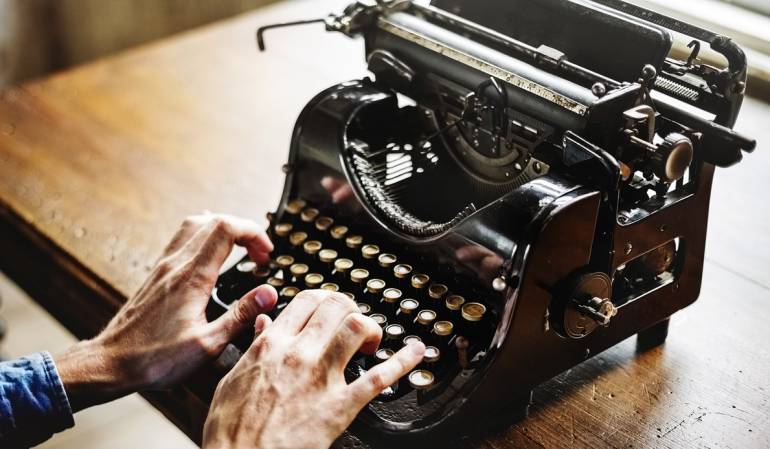 Escritura en máquina de escribir
