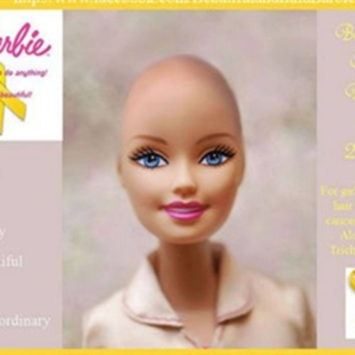 Lanzan una Barbie calva en EEUU para apoyar a los niños con cáncer