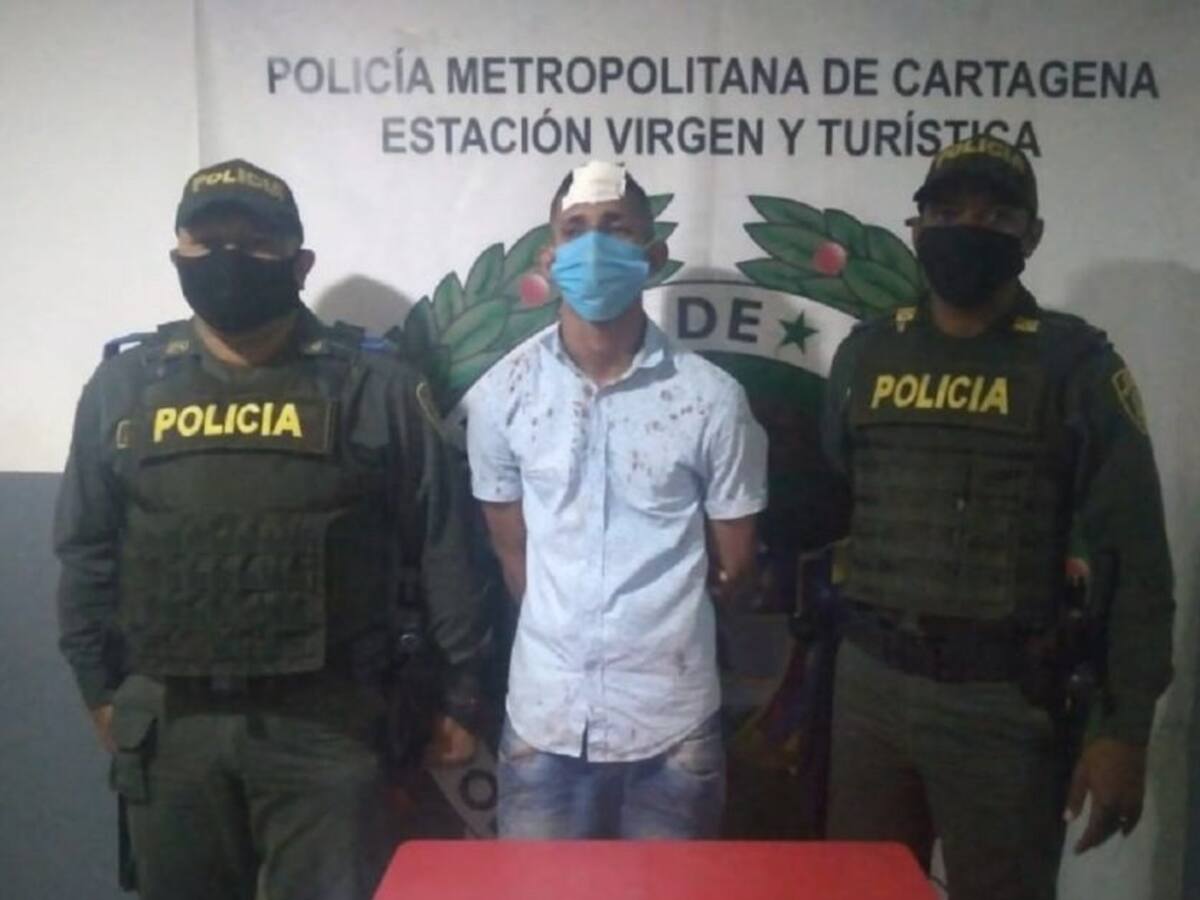 Delincuente recibe golpe con un cilindro de gas cuando robaba en Cartagena