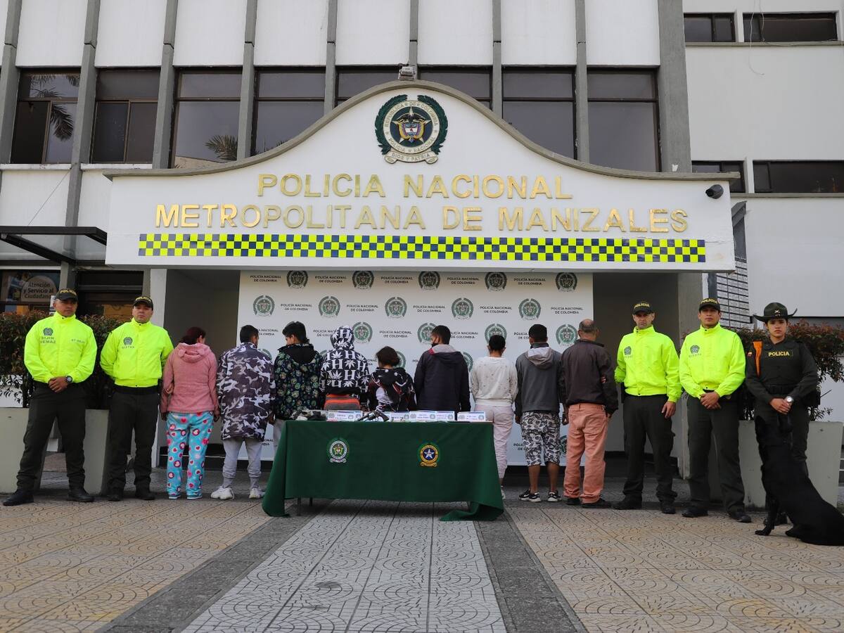 Tras 11 meses de investigaciones, desarticulan la banda delincuencial Viscaya en Manizales