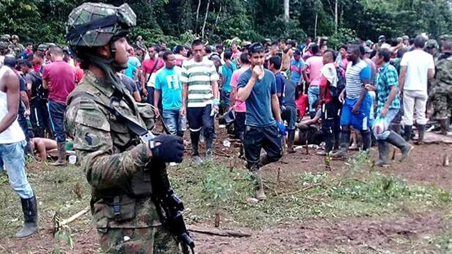 Fiscalía imputa cargos contra dos oficiales por muerte de siete campesinos en Tumaco . Foto: Colprensa