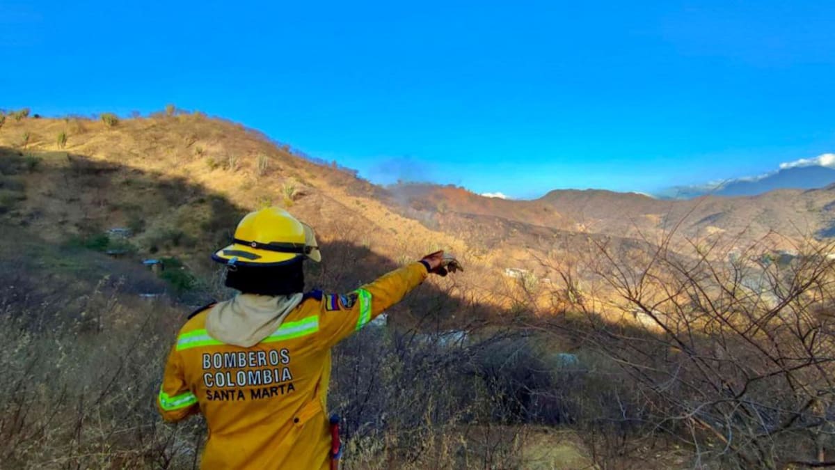Manos criminales hacen "arder" a Santa Marta con los incendios forestales