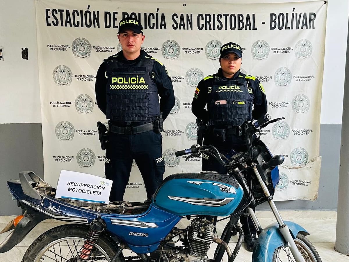 Motocicleta robada hace 10 años apareció abandonada en San Cristóbal, Bolívar