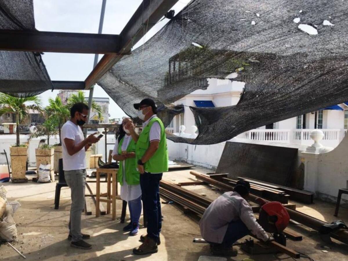 16 cerramientos de obra se han hecho en el Centro Histórico de Cartagena