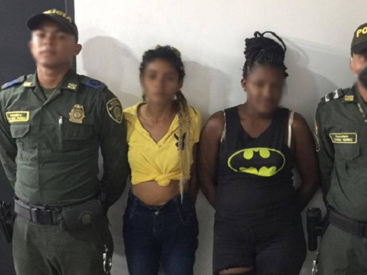 Dos capturadas por hurto a un almacén del barrio Olaya en Cartagena