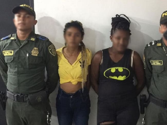 Dos capturadas por hurto a un almacén del barrio Olaya en Cartagena