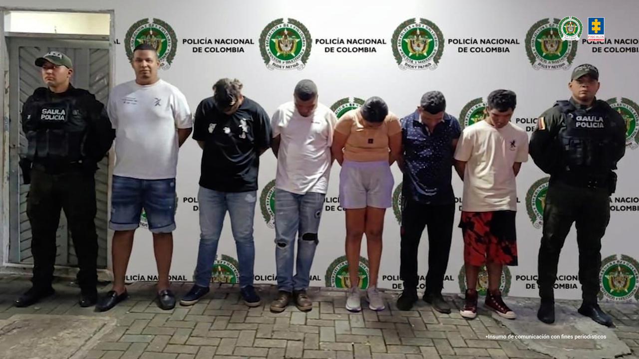 Judicializan a seis presuntos extorsionistas del Clan del Golfo en el sur de Córdoba. Foto: Fiscalía.