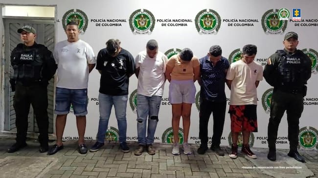 Judicializan a seis presuntos extorsionistas del Clan del Golfo en el sur de Córdoba. Foto: Fiscalía.